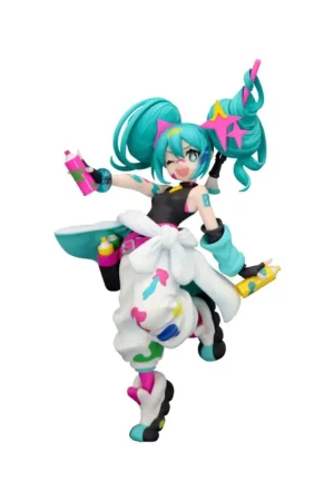 Hatsune Miku -Trio-Try-iT Miku Paint Girl 19 cm Figuurtje Rechtstreeks Van De Fabrikant