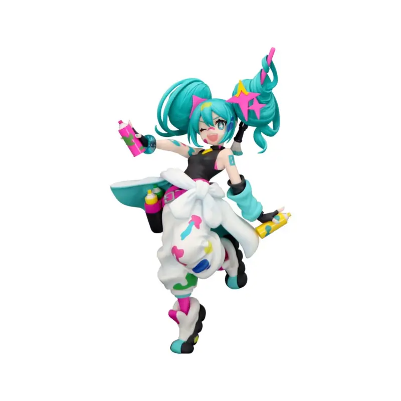 Hatsune Miku -Trio-Try-iT Miku Paint Girl 19 cm Figuurtje Rechtstreeks Van De Fabrikant
