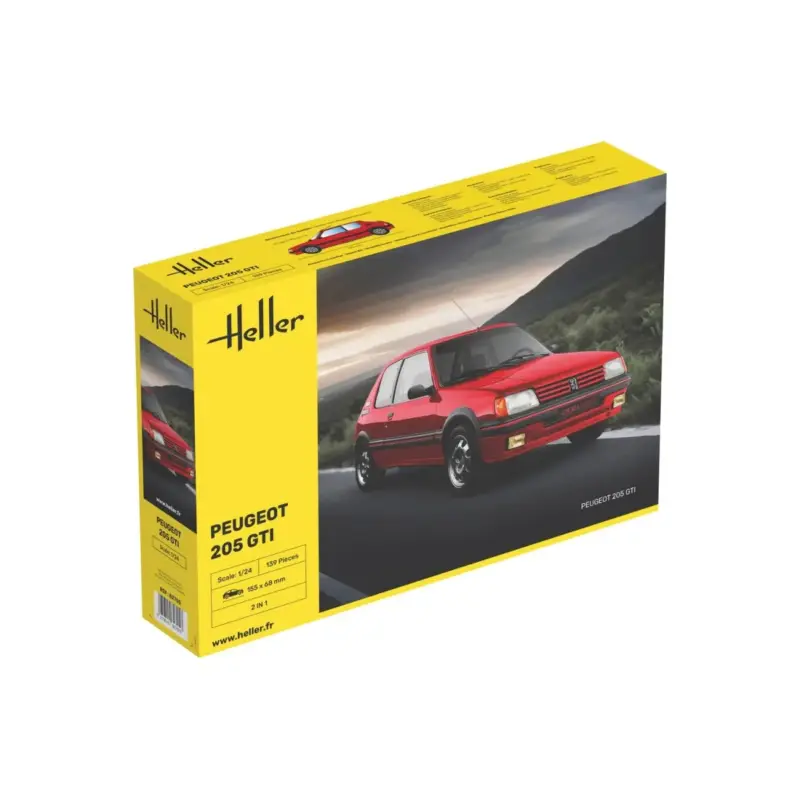 Veilige Betaling Heller 82705 model peugeot 205 gti 1/24 Schaalmodel