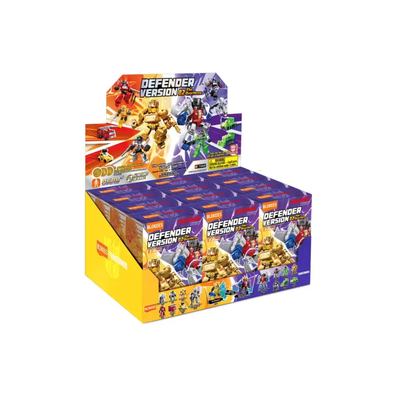 Direct Verzonden Transformers - Blokees Defender Version 02 The Overthrow 12 pieces Pop figur