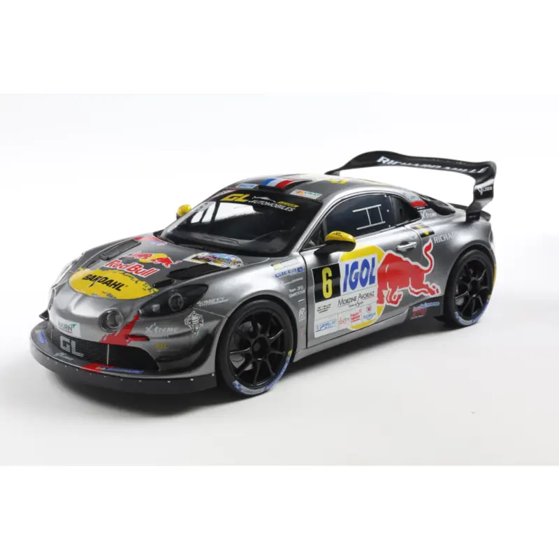 Meest Verkocht Alpine a110 rgt+ grey 6 s.loeb / l.godey rallye du mont blanc 2024 1/18 Miniatuur