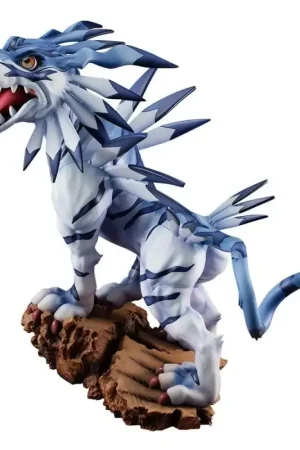 Voordeelprijs Digimon Adventure GEM Precious Series PVC-beeld Garurumon Battle Ver. 28cm Figuurtje