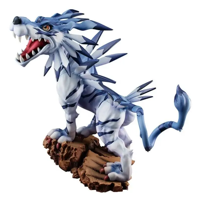Voordeelprijs Digimon Adventure GEM Precious Series PVC-beeld Garurumon Battle Ver. 28cm Figuurtje