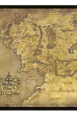 Snelle Levering The Lord of the Rings Puzzel Midden-aarde (1000 stukjes)
