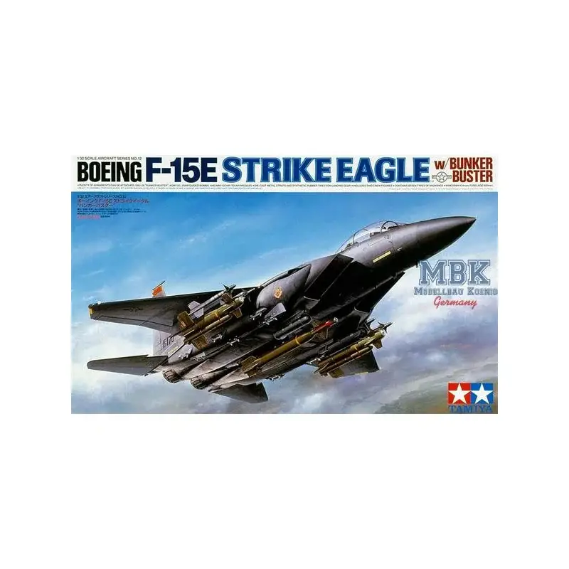 Hoge Kwaliteit McDonnell Douglas F-15E Strike Eagle Bunker-Buster. with GBU-28 Laser Guided Bomb AGM-130 TV/IIR guided Missile AIM-9L Sidewinde