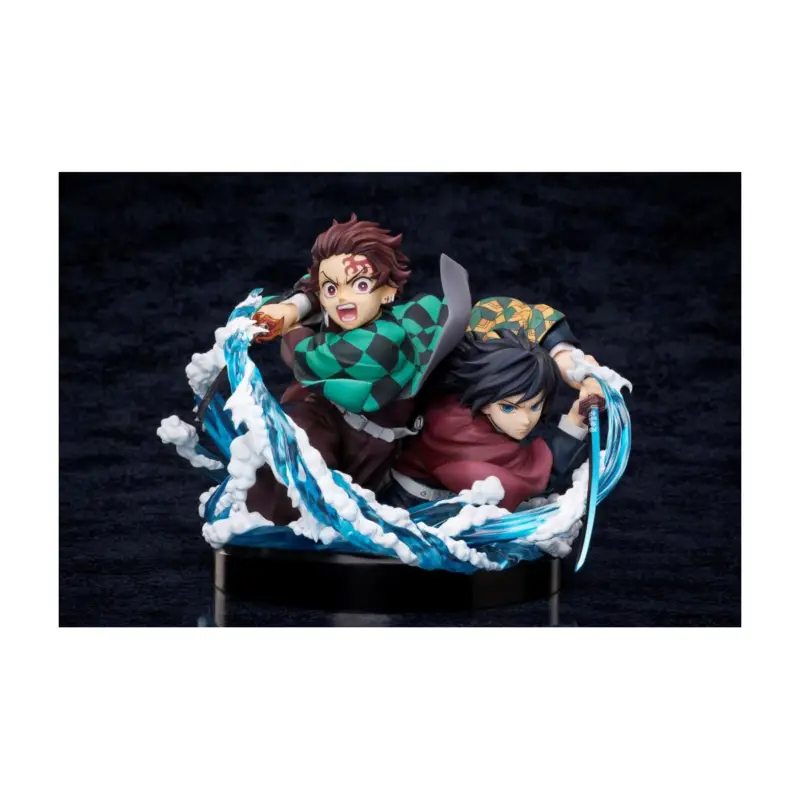 DEMON SLAYER - Tanjiro & Giyuu - Statuette 13cm Figuurtje Premium