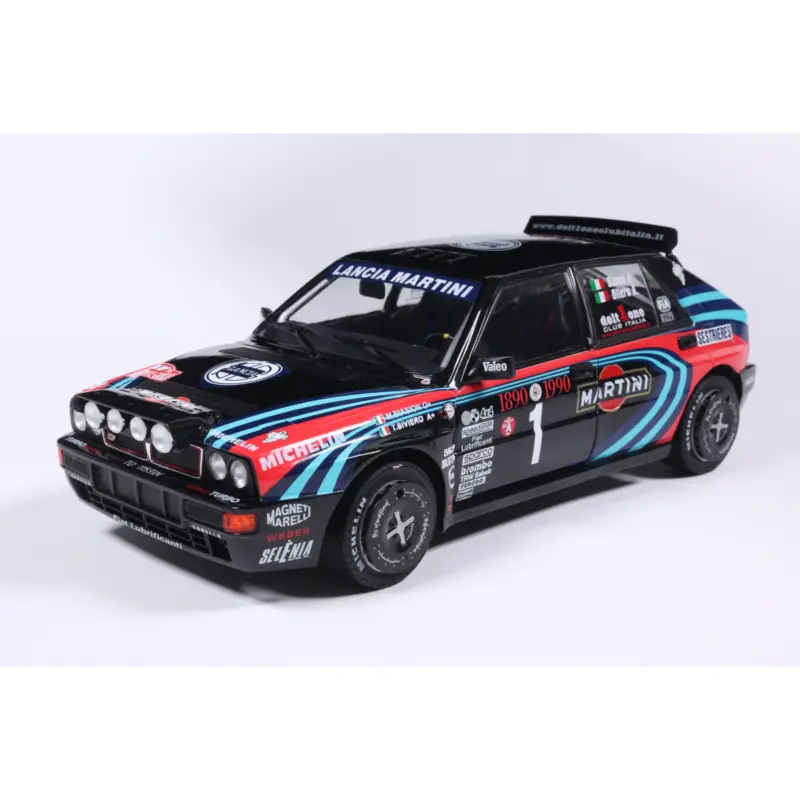 Lancia delta hf integrale tribute to biason black a.sacco rallye montecarlo 1990 1/18 Gratis Retour