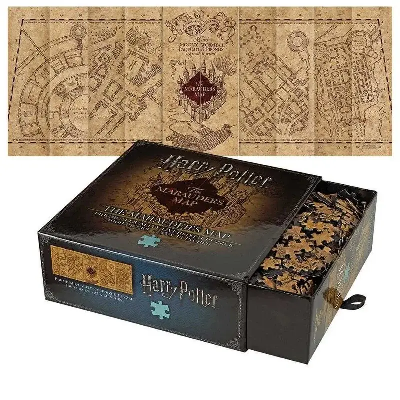 Hoge Kwaliteit Puzzel Harry Potter Jigsaw Puzzle The Marauder's Map Cover