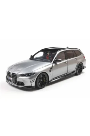 1:18 bmw m3 (g81) touring with performance parts frozen pure grey met Miniatuur Korting