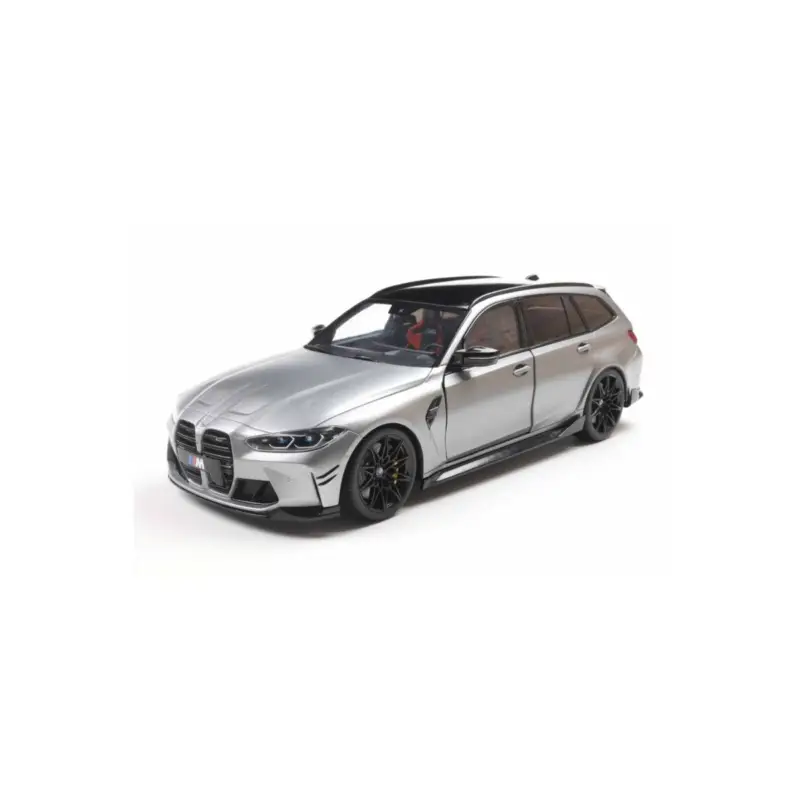 1:18 bmw m3 (g81) touring with performance parts frozen pure grey met Miniatuur Korting