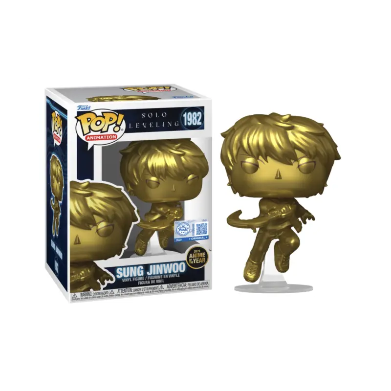 Laatste Kans SOLO LEVELING - POP N° 1982 - Sung Jinwoo (Anime Of The Year) With Case Pop figur