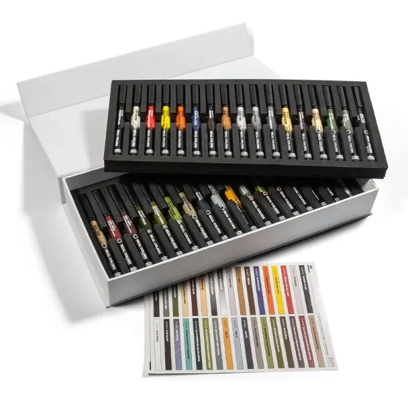 Koopje AK INTERACTIVE: SPECIAL BOX REAL COLORS MARKERS - 34 units Acrylverf