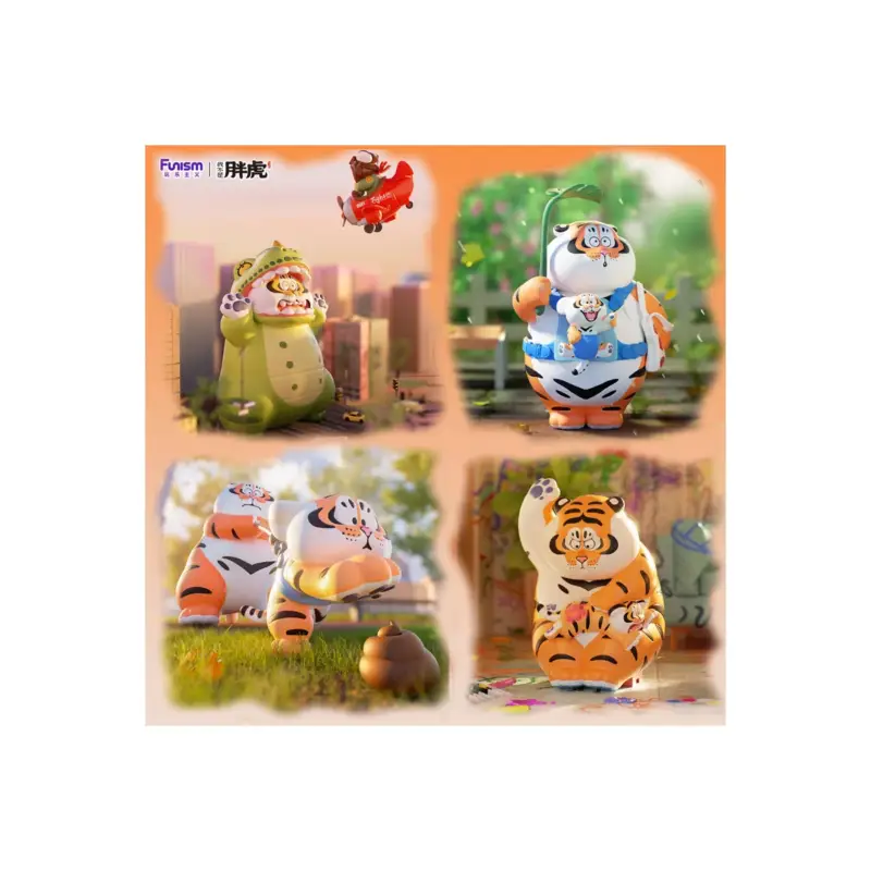 Op = Op Alexander The Fat Tiger Mystery Box Roaring Love Series Asst 8Pcs Figuurtje