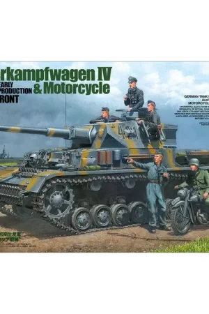 Lage Kosten Panzer IV Ausf.G and Motorcyclist Schaalmodel