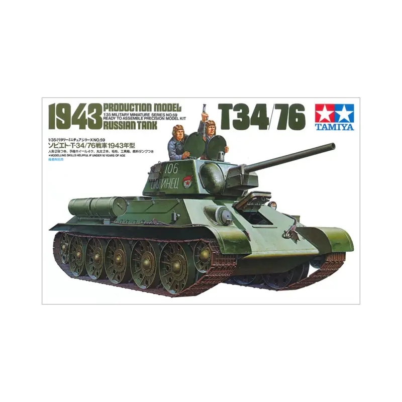 Laatste Versie T-34/76 1943 Schaalmodel