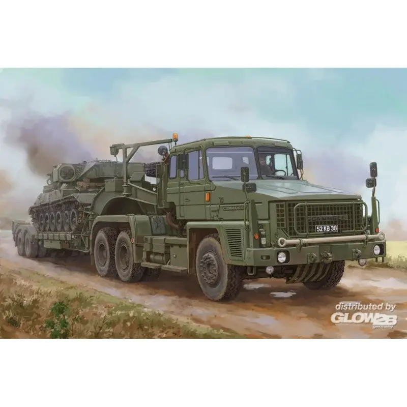 Scammell Commander met 62 tons Crane Fruehauf oplegger Schaalmodel Superprijs
