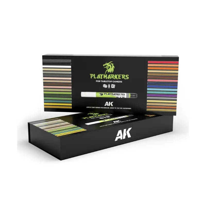 AK INTERACTIVE: PLAYMARKERS SPECIAL BOX - Full Range 34 Playmarkers Acrylverf Alleen Vandaag