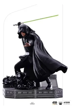 Star Wars The Mandalorian Statue 1/10 BDS Art Scale Luke Skywalker Combat-versie 24 cm Beperkt Aanbod