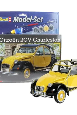 Gecertificeerd Citroen 2CV Model Set - box containing the model, paints, brush and glue Schaalmodel