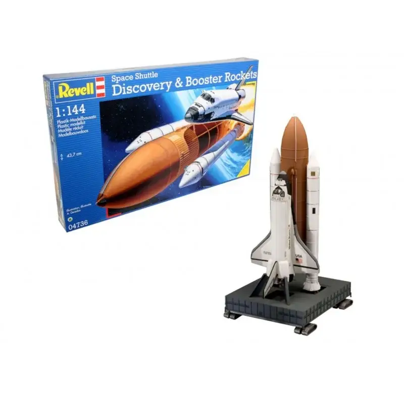 Snelle Levering Space Shuttle Discovery & Booster Rockets Schaalmodel