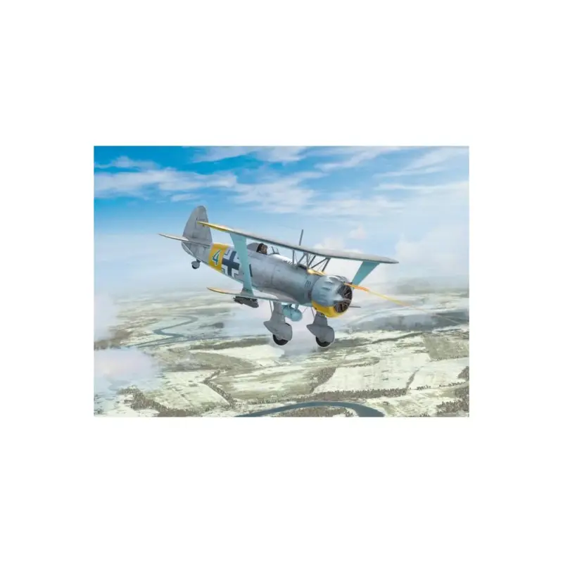 Aanbieding Icm 32015 model hs 123a-1 (late), wwii german attack aircraft (100% new molds) 1/32 Schaalmodel