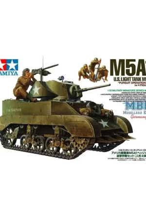 M5A1 with 4 figures Schaalmodel Gratis Retour