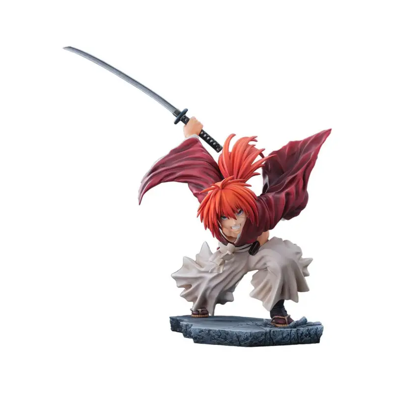 Beste Prijs Rurouni Kenshin: Meiji Kenkaku Romantan Kyoto Douran 1/6 Kenshin Himura Amakakeruryuunohirameki Ver. 26cm