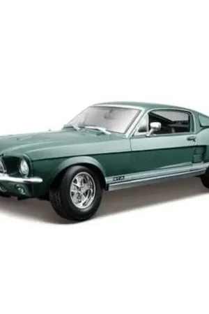 1967 ford mustang gta fastback green Miniatuur Lage Kosten