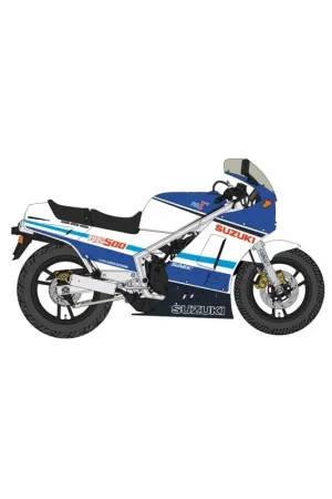 Suzuki RG500 Gamma (Blue/White) 1:12 Plastic Model Motorcycle Schaalmodel Hete Deal