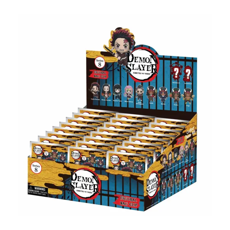 DEMON SLAYER - Series 8 - 3D Foam Bag Clip (Display 24 Pcs) Lage Prijs