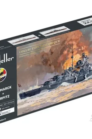 Goedkoop STARTER KIT Bismarck + Tirpitz TWINSET Schaalmodel