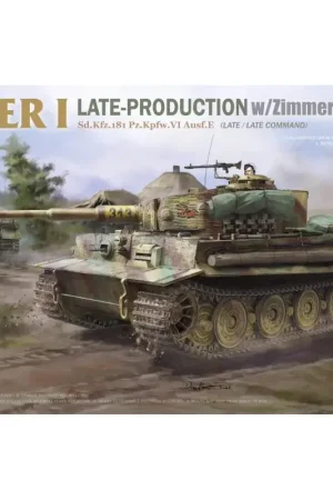 Tiger I Late-Production w/Zimmerit Sd.Kfz.181 Pz.Kpfw.VI Ausf.E Sd.Kfz.181 Pz.Kpfw.VI Ausf.E (Late/Late Command) 2 in 1 Laatste Versie