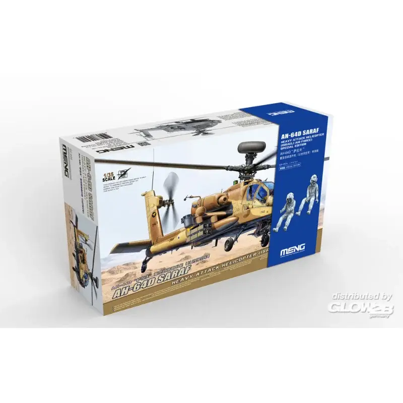 AH-64D Saraf Heavy Attack Helicopter (Israeli Air Force) Special Edition (incl. Two Resin figures) Gereduceerde Prijs