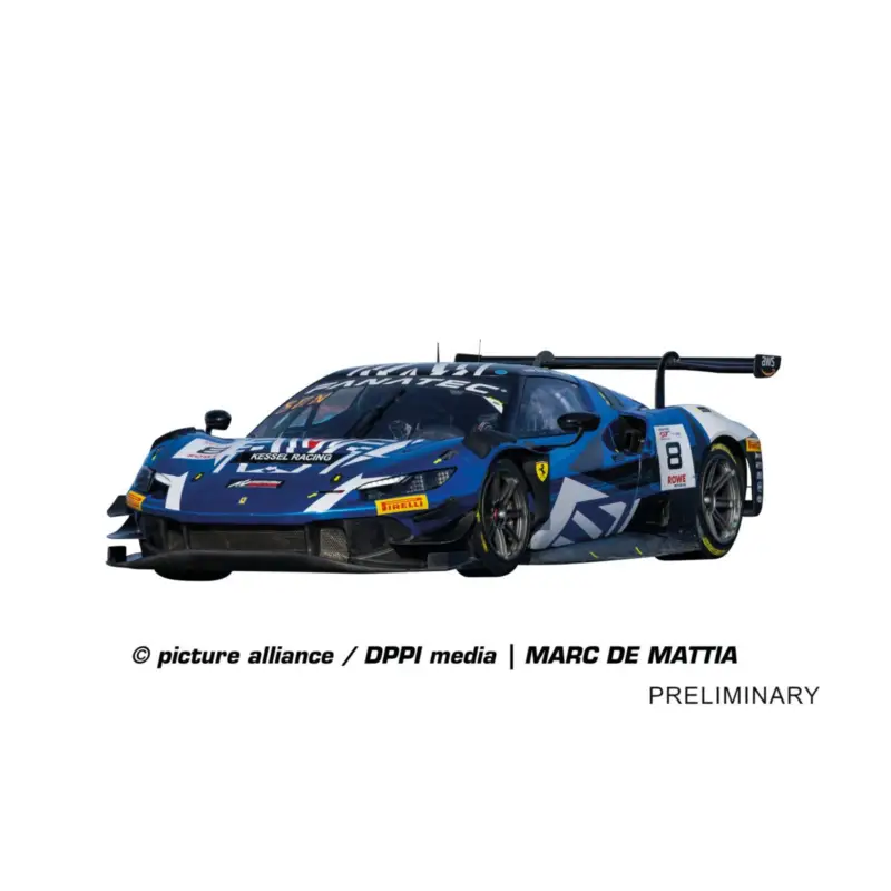 Hoge Kwaliteit Ferrari 296 GT3 “Kessel Racing, No.8” 24H Spa 2027 Autoraceban