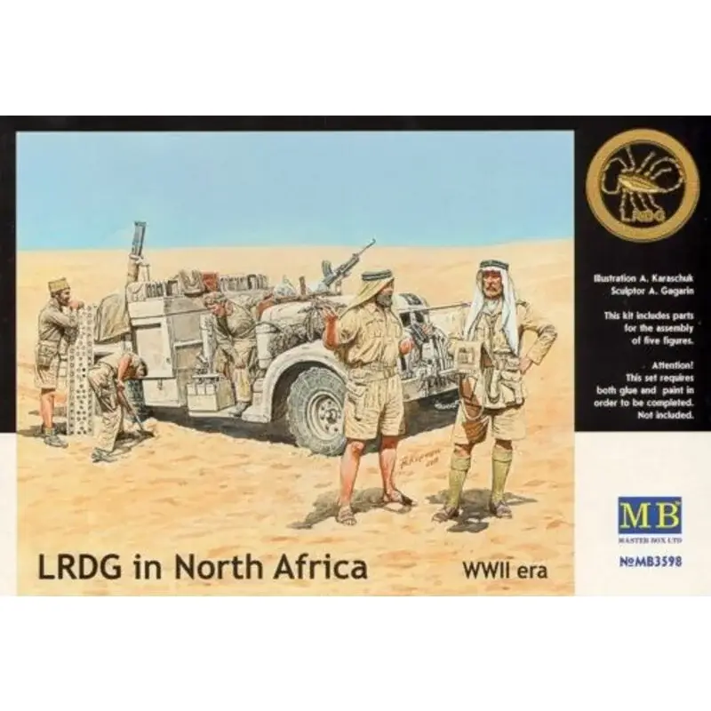 LRDG in North Africa WWII era Figuren Lage Prijs
