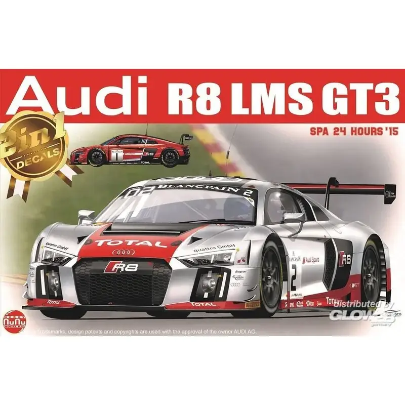 Audi R8 LMS GT3 SPA 24 Hours'15 Schaalmodel Populair