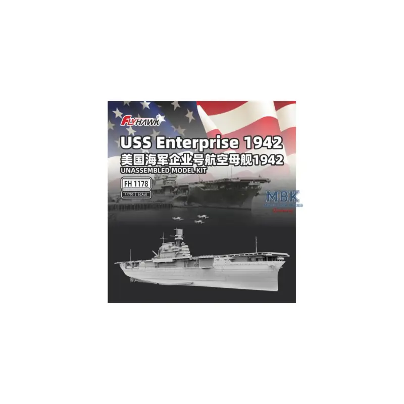 USS Enterprise 1942 Deluxe Edition Schaalmodel Direct Verzonden