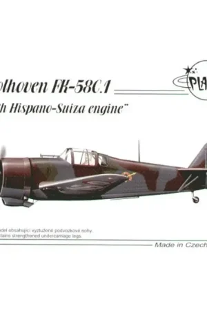 Koolhoven FK.58. Decals France Schaalmodel Merkproduct