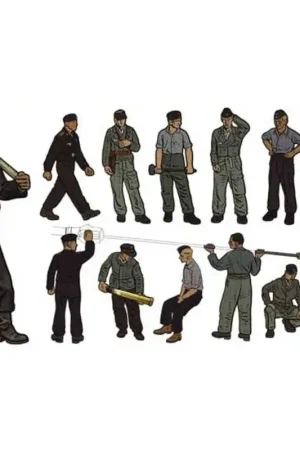 German Panzer Soldiers (WOII), set 2 Figuren Hoge Kwaliteit
