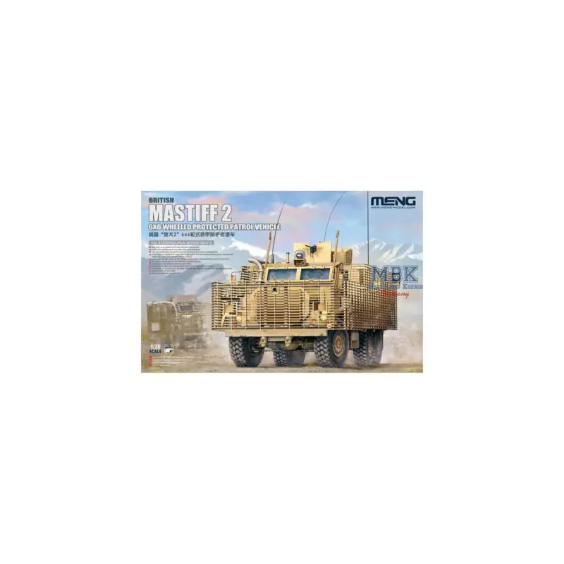 Premium British Mastiff 2 6X6 Wheeled Protected Patrol Veh Schaalmodel