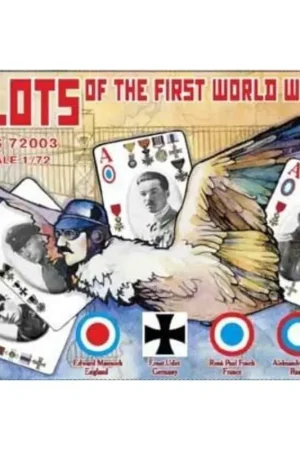 WWI pilots . Please see the pictures for the 48 figures Many different poses . 24 poses. English - German- French - Russian. Edw Korting