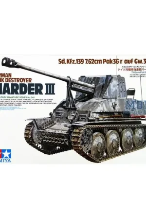 Hoge Kwaliteit Marder III Sd.Kfz.139 7.62cm PaK(r) auf Gw.38(t) Schaalmodel