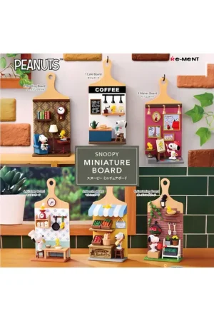 Finale Uitverkoop Snoopy Rement Miniature Board Collection Assortment 6pcs Figuurtje