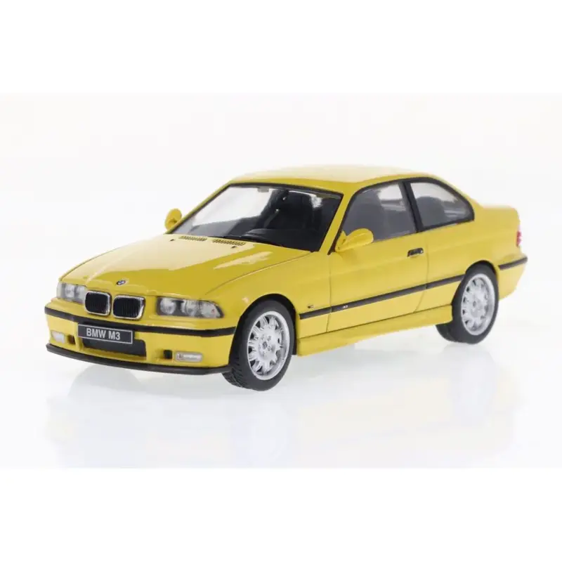 1:43 bmw m3 coupé dakar yellow 1999 Miniatuur Beperkte Voorraad