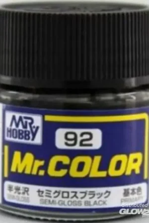 Mr Hobby -Gunze Mr. Color (10 ml) Semi Gloss Black Acrylverf Veilige Betaling
