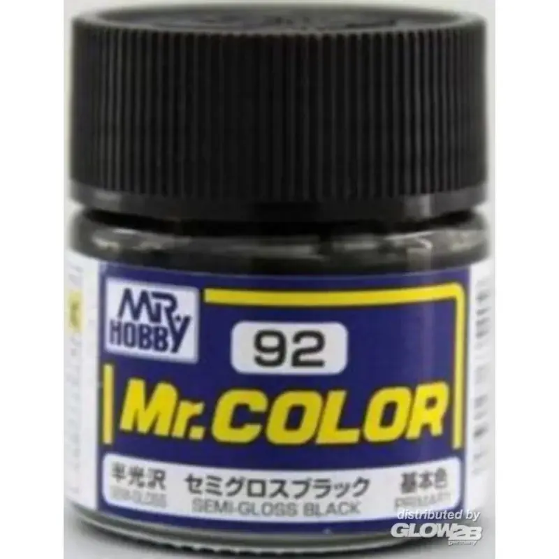 Mr Hobby -Gunze Mr. Color (10 ml) Semi Gloss Black Acrylverf Veilige Betaling