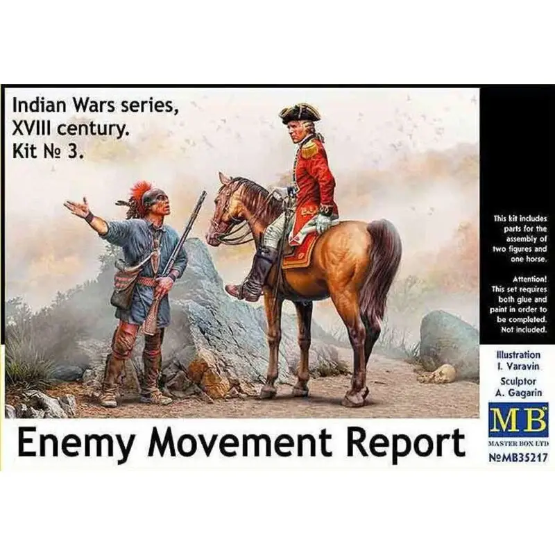 Koop Online Verslag van de vijandelijke beweging. Indian Wars Series, 18e eeuw. Kit nr. 3 Figuren
