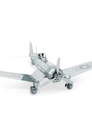 MetalEarth Aviation: F4U CORSAIR 11.5x9.5x3.8cm, metalen 3D-model met 1 vel, op kaart 12x17cm, 14+ Fabrieksprijs