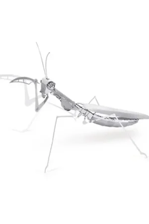MetalEarth Insects: MANTE 12x9x4cm, metalen 3D-model met 1 vel, op kaart 12x17cm, 14+ Gecertificeerd