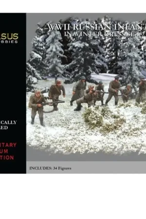 WWII Russian Infantry in Winter Dress Set 2 Figuren Bestseller